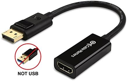 Kablo Önemlidir 2'li DisplayPort-HDMI Adaptörü (DP-HDMI Adaptörü USB Bağlantı Noktalarıyla Uyumlu Değildir, Bilgisayarlardaki