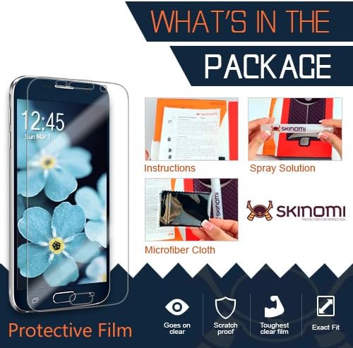 Skinomi Ekran Koruyucu ile Uyumlu Dell Venue 10 (Venue 10 Pro, 5000, 5050, 5055) temizle TechSkin TPU Anti-Kabarcık HD Film