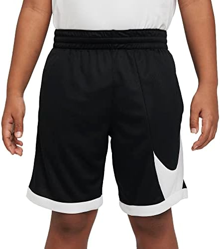 Nike Dri-FİT Siyah / Beyaz DM8186-010 Büyük Çocuk Erkek basketbol şortu