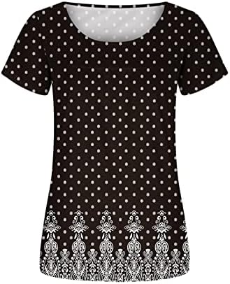Kadın Salonu T Shirt 2023 Kısa Kollu Pamuklu Tekne Boyun Çiçek Grafik Gevşek Fit Rahat Fit Üst Gömlek Kızlar için H9
