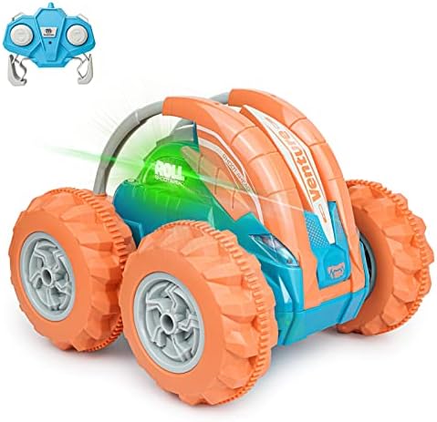 INVİNZER uzaktan kumanda araba RC dublör araba hobi RC arabalar 360 ° Flip rulo geri RC oyuncak araba renkli ışıklar ile