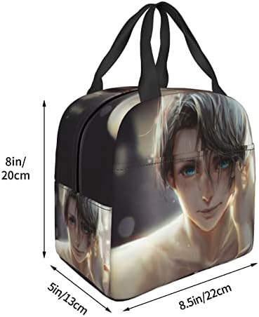 Buz Üzerinde Klliki Anime Yurı öğle Yemeği Çantası çanta öğle yemeği çantası kullanımlık ısı yalıtım taşınabilir animasyon