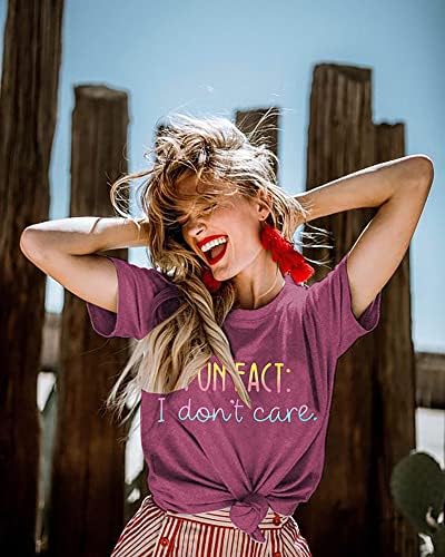 Eğlenceli Gerçeği Umurumda Değil Tshirt Kadın Komik Söyleyerek Gömlek Sarcastic Mektup Baskı T-Shirt Yenilik Genç Hediye