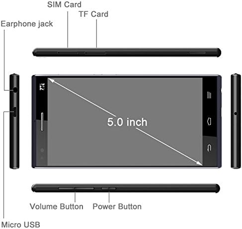 ZTE Star 1, 2GB+16GB 5.0 inç 4G Android 4.4 IPS Ekranlı Akıllı Telefon, Qualcomm Snapdragon MSM8928 Dört Çekirdekli 1.6 GHz,