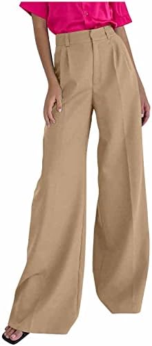 Vintage Geniş Bacak Pantolon Eski Para Tarzı Düz Uzun Pantolon Pantolon İş Palazzo Pantolon Moda Gevşek Pantolon