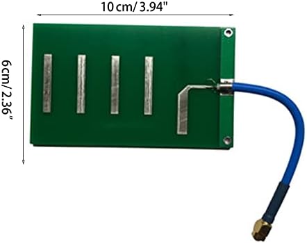 LIYUDL 3.9x2. 3 inç Küçük Boyutlu PCB Yönlü Anten Metal Dayanıklı 2.4 GHz 7dB Yagi Yönlü Anten PCB Anten Yüksek kazançlı