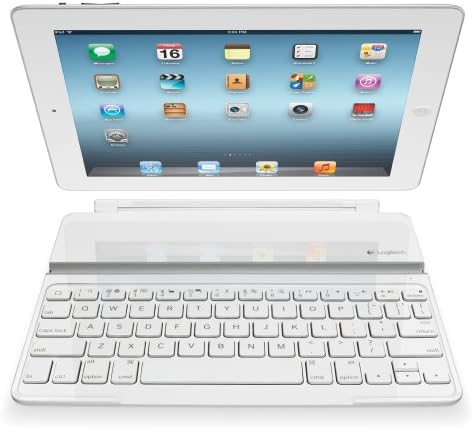 iPad 2G / iPad 3G için Logitech Ultra İnce Klavye Kapağı, Beyaz