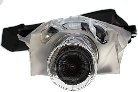 Navitech Mavi DSLR SLR Su Geçirmez Sualtı Konut Case / Kapak Kılıfı Kuru Çanta ile Uyumlu Canon EOS M100