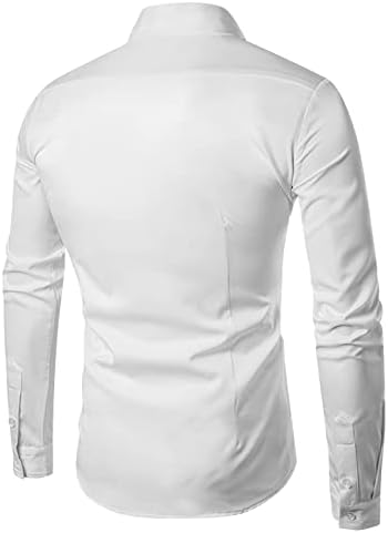 Keten Gömlek Erkekler için Artı Boyutu Düğme Rahat sağlıklı tişört Düz Uzun Kollu Gömlek Erkekler için 2023 İnce İş Üstleri