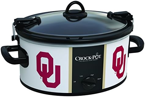 Oklahoma Sooners Collegiate Güveç Tenceresi Aşçı ve Taşıma Yavaş Pişirici
