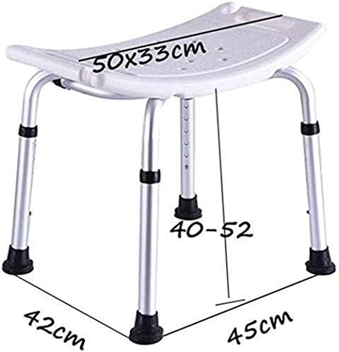 GoodBZ banyo tabureleri, banyo taburesi banyo oturağı Küvet Sandalye Yüksekliği Ayarlanabilir Kaymaz Hafif Alüminyum Engelli