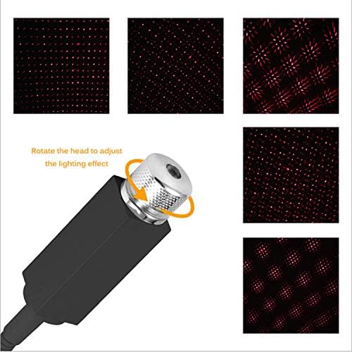Romantik Yıldız Projektör Gece ışıkları, Esnek Romantik Galaxy USB Gece Lambası Arabalar için Tavan Parti Yatak Odası Taşınabilir