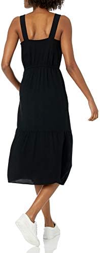 Essentials Kadın Sıvı Dimi Katmanlı Midi Yazlık Elbise