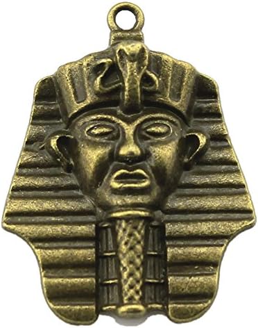 NEWME 10 adet Mısır Firavunu Charms Kolye DIY Takı Toptan İşçiliği Bilezik Kolye Yapımı (Antik Bronz)