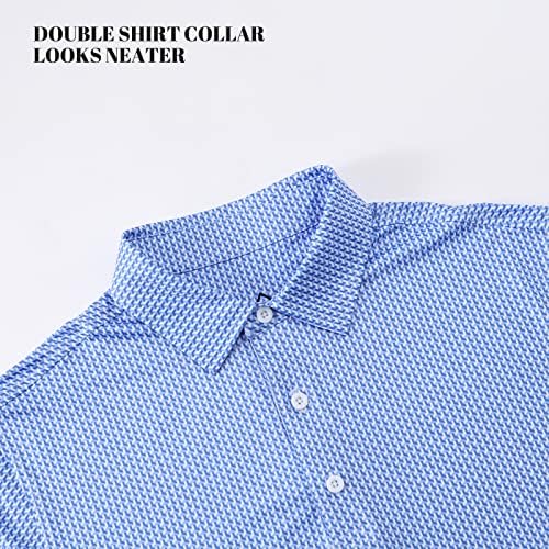 DEOLAX Erkek polo gömlekler Performans Nem Esneklik Erkek Golf Gömlek Casual Kuru Fit Uzun ve kısa Kollu polo gömlekler