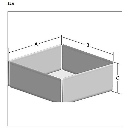 Kriyoprezervasyon için Özel Biyojenik Sistemler B3A Alüminyum Saklama Kutuları, 5 x 5 x 2.88