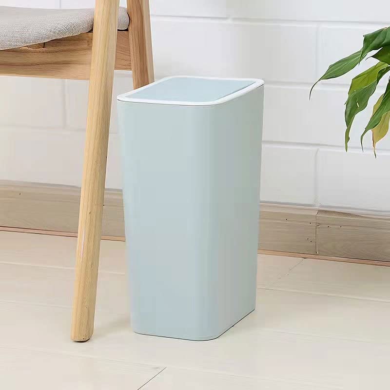 ZHAOLEI Dikdörtgen çöp tenekesi Mutfak Banyo Tuvalet çöp tenekesi Oturma Odası kapaklı çöp tenekesi İtme çöp tenekesi (Renk