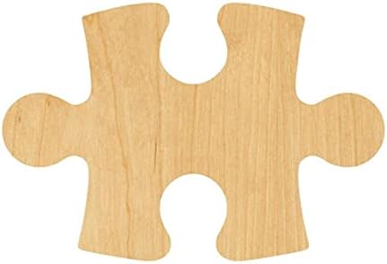Puzzle Parçası Lazer Kesim Ahşap Şekli Zanaat Kaynağı-Woodcraft Kesme 1/8 inç Kalınlığı 5 İNÇ 1 ADET En İyi Şablon