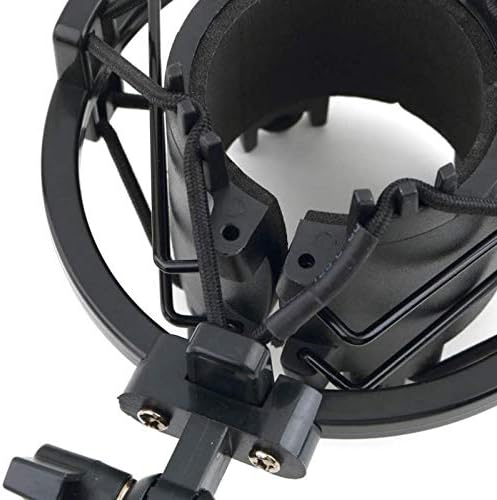 LMMDDP Evrensel 3KG Katlanılabilir Yük Mic Mikrofon Şok Dağı Klip Tutucu Standı Radyo Stüdyo Ses Kayıt Braketi Siyah Profesyonel