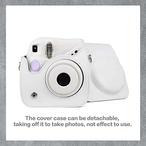 MUZİRİ KİNOKOO Kamera Koruyucu Kılıf için Uyumlu Fuji Instax Mini 7 + / Mini 7 Artı Anında Kamera - PU Deri Kılıf ile Ayarlanabilir