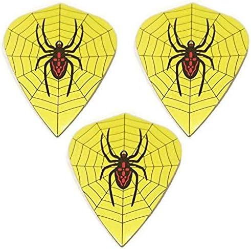 Designa 9 Paket Sarı Örümcek Ağı Uçurtma 75 Mikron Güçlü Standart Dart Uçuşları