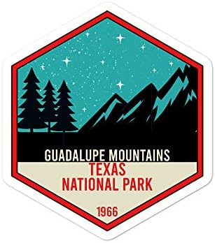 Guadalupe Dağları, Texas Milli Parkı (Ağaçlar ve Dağlar) vinil yapışkan Çıkartması 3 ila 5.5