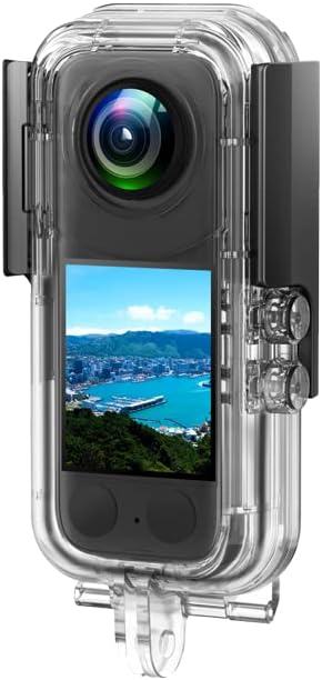 Sualtı Konut Case Insta360 X3 Kamera, Çift Kilit Dalış Koruyucu Kabuk Su Geçirmez 30m/98ft Braketi Dağı ile Aksesuarları