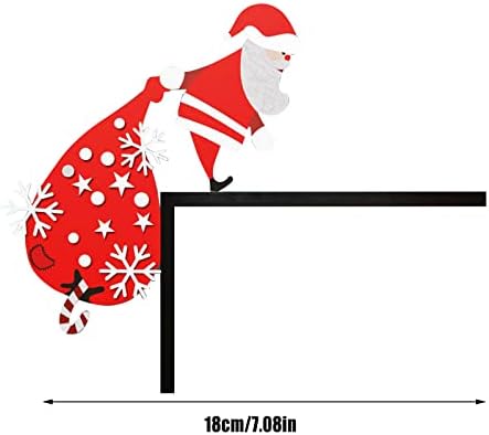 1 PC Santa Clau Noel Kapı Köşe Dekorasyon DIY Dikiş Reklamlar Ev Dekor Evler Dekor Komik Benim Kapı Köşe Korku Filmi Benim
