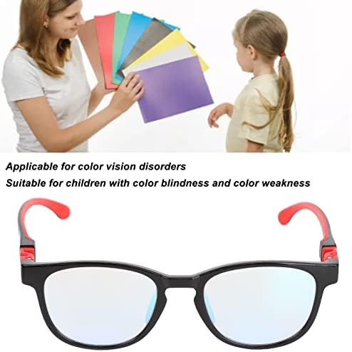 Colorblind Gözlük Çocuklar için Kapalı Açık Taşınabilir UV Koruma Kırmızı Yeşil Renk Kör Gözlük Durumda