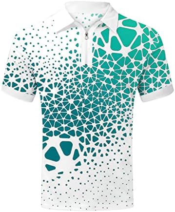 2023 Yeni Erkek Dijital 3D Baskı Posteri Tatil Plaj Yaka Fermuar Kısa Kollu Gömlek T Shirt Gevşek Fit Gömlek