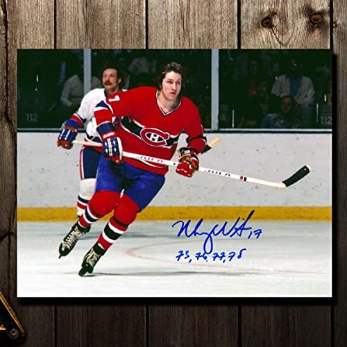 Murray Wilson Montreal Canadiens İmzalı 8x10 İmzalı NHL Fotoğrafları