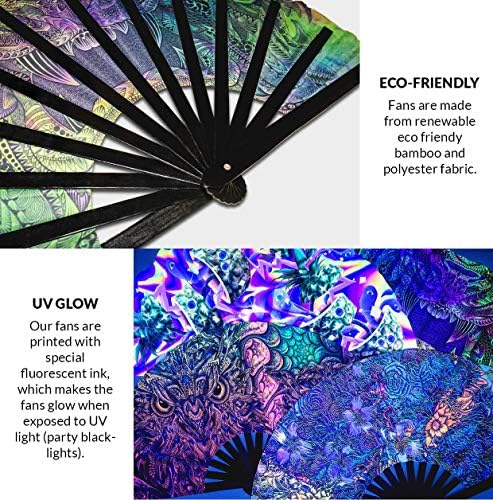 Paisley Victoria El Fan UV Glow Katlanabilir Bambu Fan Vintage Çiçekli Dekoratif Desen 1800 s Yeşillik Baskı El Fanlar (stil