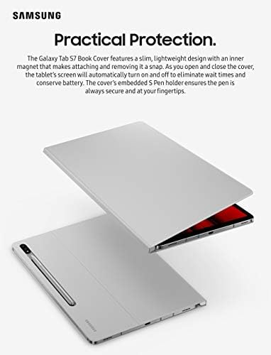 SAMSUNG Galaxy Tab S7 Kitap Kapağı (Mistik Gümüş)