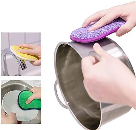 ZUKEEHM Süngerleri Ev Sihirli Sünger Mutfak Temizleme Fırçası Mikrofiber ovma süngerleri Bulaşık Yıkama için Mutfak Aksesuarları