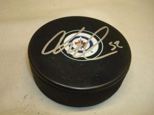 Jack Roslovic İmzalı Winnipeg Jets Hokey Diski İmzalı 1B İmzalı NHL Diskleri