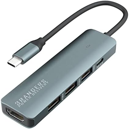 Aerıa 3 SIRALAYICILAR Güç TESLİMAT USB Tip-C HDMI 4 K DisplayPort Alt Modu Uyumlu USB Hub 2. 0x2 3. 0x1 Güç Teslimat 100