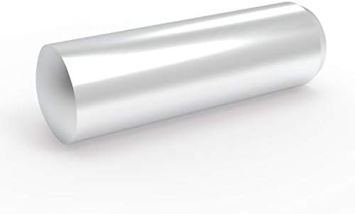FixtureDisplays ® Standart Dübel Pimi-İnç Emperyal 3/8 X 1 Düz Alaşımlı Çelik +0.0001 ila + 0.0003 inç Tolerans Hafifçe Yağlanmış