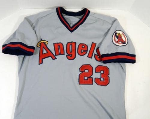 California Angels Joe Johnson 23 Oyun Kullanılmış Gri Forma DP17531 - Oyun Kullanılmış MLB Formaları
