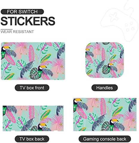 Tropik Bitki ve Toucan Kuş Anahtarı Cilt Sticker Tam Wrap Kapak Çıkartması koruyucu film Sticker