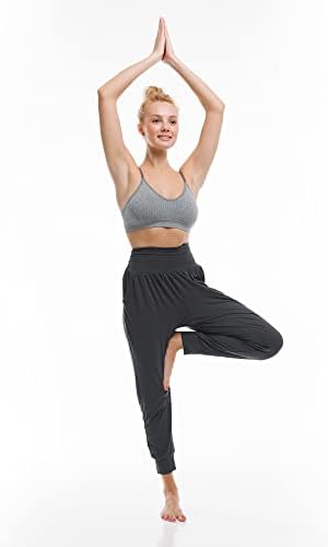 SİNOPHANT Bayan Yoga Joggers Pantolon Gevşek Egzersiz Rahat Salon Sweatpants Pijama cepli pantolon