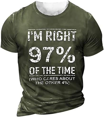 Erkek tişört T-Shirt Grafik Metin Siyah Yeşil Havuz Koyu Gri 3D Baskı Sokak Rahat Kısa Sleeve485
