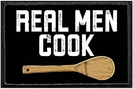 Gerçek Erkekler Aşçı | Şapka, Kot Pantolon, Yelek, Ceket | 2x3 inç | Çekme Bandı için cırt Cırt Takın