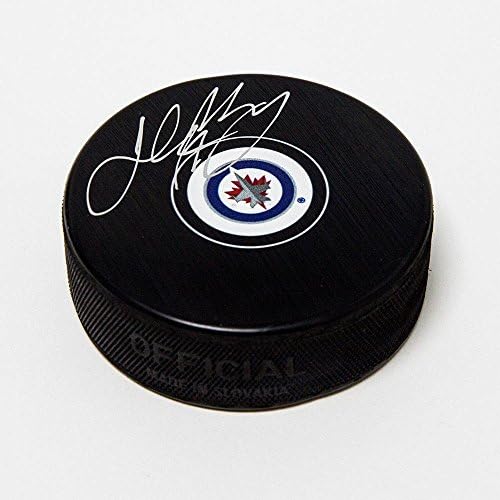 Josh Morrissey Winnipeg Jets İmzalı Hokey Diski - İmzalı NHL Diskleri
