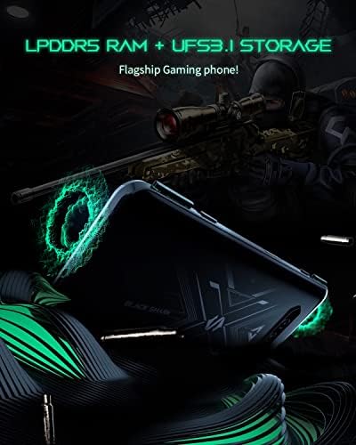 Siyah Köpekbalığı 4 Pro Unlocked Cep Telefonu, 5G Oyun Telefonu, Hızlı Şarj 120W Android Telefon 8+128GB, 144Hz Snapdragon