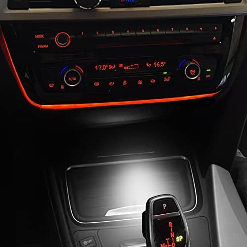 Jaronx BMW ile Uyumlu LED Konsol Ortam ışığı 1 'F20 F21, 2' F22 F23, 3 'F30 F31 F80, 4' F32 F33, X1 E84, Orta Konsol Bardak