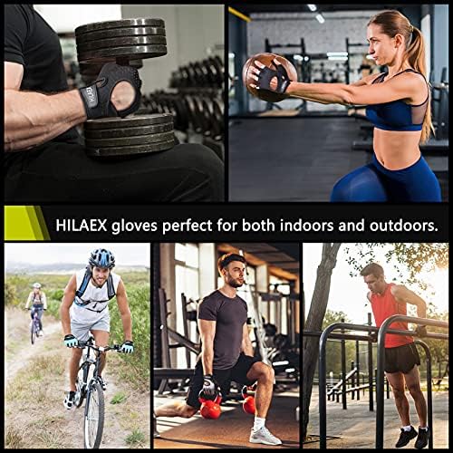 HILAEX Nefes spor eldiveni Spor Eldiven Ağırlık Kaldırma Egzersiz Fitness Eğitimi Bisiklet Spor Eldiven Erkekler ve Kadınlar