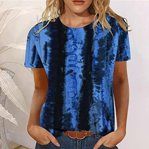 Kızlar Kısa Kollu %2023 Giyim Pamuk Crewneck Grafik Gevşek Fit Bluz Gömlek Sonbahar Yaz Brunch Üst Kadınlar için MU MU