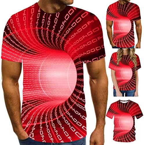Pejock T Shirt Erkekler için Bahar ve Yaz 3D Baskı Kısa Kollu Yuvarlak boyun tişört Üst Bluzlar Artı Boyutu