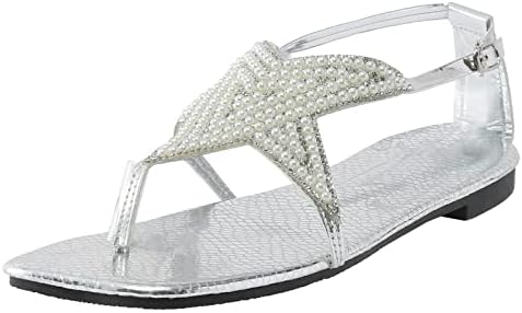 Platform sandaletler Bayan Ayakkabıları Yaz Sandalet Moda Düz Renk Taklidi İnci Toka Balıksırtı Platformu