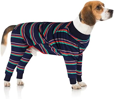 SAWMONG Köpek Pijama Tulum Hafif Pet Pjs Giyim Giyim Orta Büyük Köpekler için Onesie, Köpek Kurtarma Takım Elbise Ameliyat